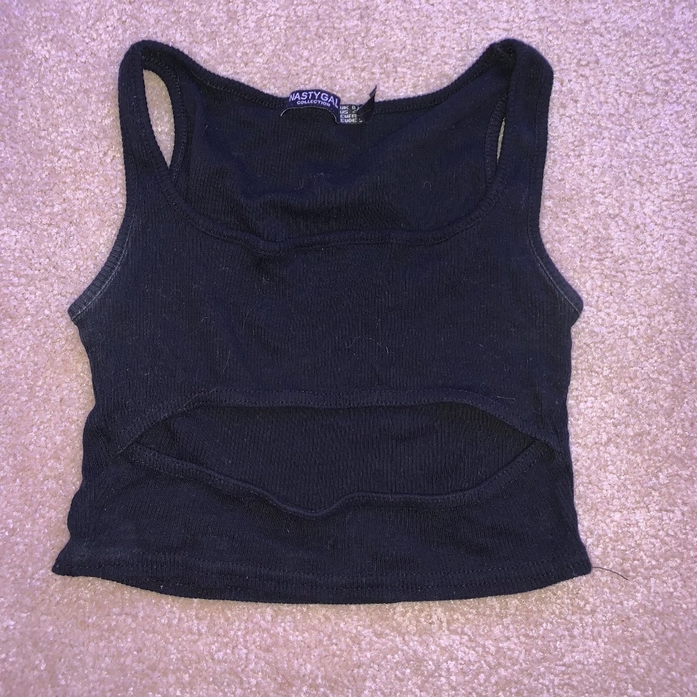 Black Booby Crop Top